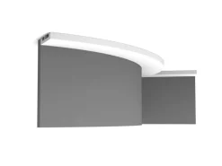 Zierprofile^ORAC DECOR SX157F AXXENT SQUARE Flexible Sockelleiste Wandleiste Zierleiste 2 m 200 cm x 1,3 cm x 6,6 cm Weiß