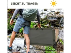 Outsunny Stühle^Campingstuhl Stahl Oxfordstoff 114B x 67T x 80H cm