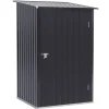 Outsunny Aufbewahrung^Gerätehaus 0,92 m² mit Pultdach Abschließbar 100 x 103 x 160 cm