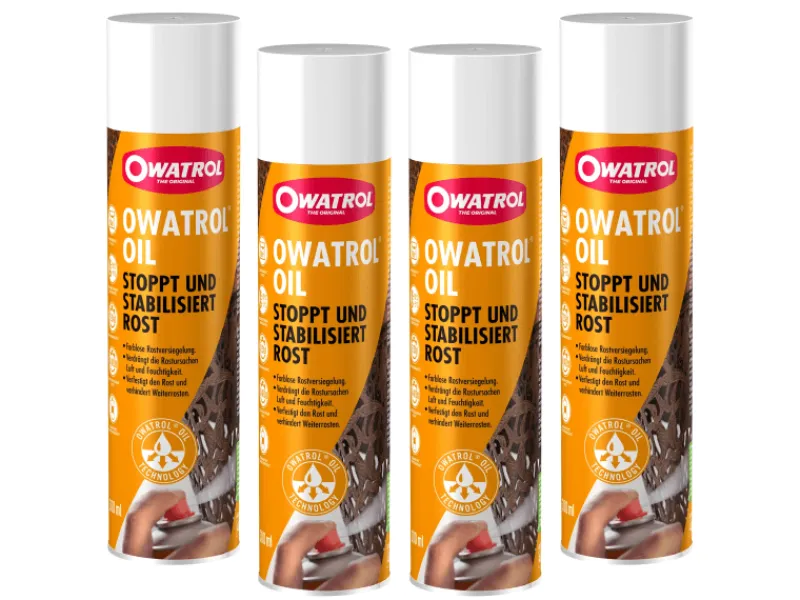 Owatrol OIL Spray Rostschutz Öl Grundierung Auto Kfz Metall 4 x 0,3L