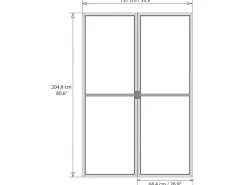 Palram - Canopia Insektenschutz^Fliegengittertür für Garda / Ledro / San Remo