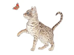 PPD Papier Servietten^Papierservietten mit Katze und Schmetterling 16,5 x 16,5 cm 20 Stück Bunt FSC®