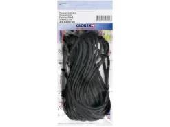 Paracord Nylonschnur Schwarz 2 x 4 mm, Länge 5 m