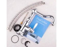 PaulGurkes Nostalgie Waschtischarmatur Küchenarmatur im Retrodesign Metall