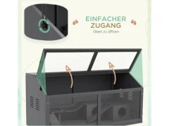 PawHut Leitern|Kleintierbedarf^Hamsterkäfig 100cm mit Hängebrücke Leitern