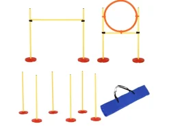 PawHut Hundebedarf^Hunde Agility Set 3-in-1-Training Inklusive Tasche