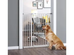 PawHut Hundebedarf^Türschutzgitter mit Auto-Close