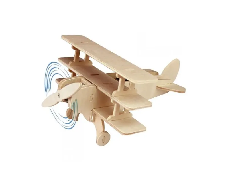 Pebaro Bastelzubehör^Solar-Bausatz Dreidecker mit Motor