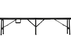 Perel Klappbank Polyrattan-Optik Schwarz