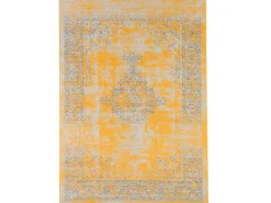 Bordüren^Pergamon Designer Teppich Passion Vintage Bordüre Safran Gelb 80x150cm