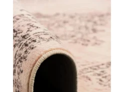 Bordüren^Pergamon Designer Teppich Passion Vintage Bordüre Rosa Beige 140x200cm