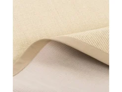 Pergamon Sisalteppich Natura Klassisch mit Bordüre Creme 150x150cm