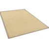Bordüren^Pergamon Sisalteppich Natura Klassisch mit Bordüre Creme Taupe 150x150cm