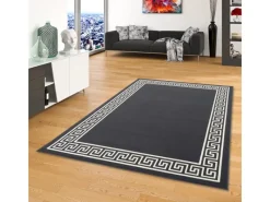 Pergamon Teppich Trendline Römisch Bordüre Anthrazit 80x150cm