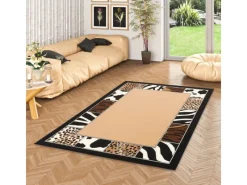 Bordüren^Pergamon Trendline Teppich Afrika Bordüre Beige Beige 160x225cm