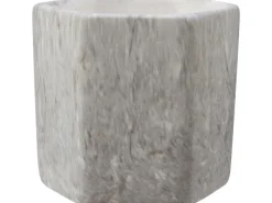 Kommode^Pflanzgefäß Marmor 8,2 cm x 9 cm x 9 cm Mehrfarbig Steingrau-Braun