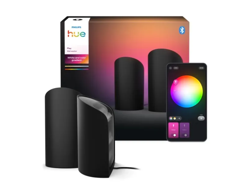 Philips Hue LED-Wallwasher Play CCT 15,7 cm x 9,1 cm Doppelpack
