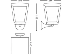 Philips Hue Laternen^White & Color Amb. Econic LED-Laternenleuchte stehend
