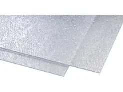 Gutta Vitrinen^Polystyrol-Platte 5 mm "Tropfen" Transparent 2000 mm x 1000 mm