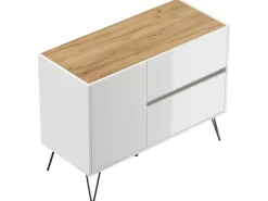 Posseik Sideboard Industrial S 2 Schubladen 1 Tür 100 cm Top