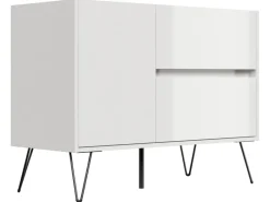 Posseik Sideboard Industrial S 2 Schubladen 1 Tür 100 cm Top