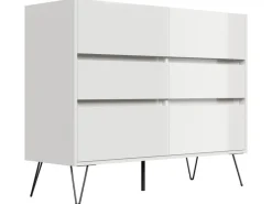 Posseik Sideboards^Sideboard Industrial M 6 Schubladen 120 cm