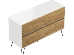 Posseik Sideboards^Sideboard Industrial E 4 Schubladen 120 cm Front