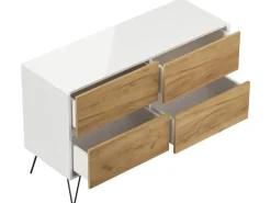 Posseik Sideboards^Sideboard Industrial E 4 Schubladen 120 cm Front