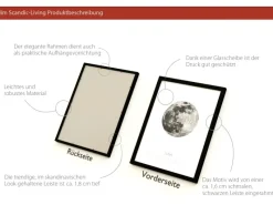 Pro Art Bilder^Bild Framed Art Blue moon 40 cm x 30 cm