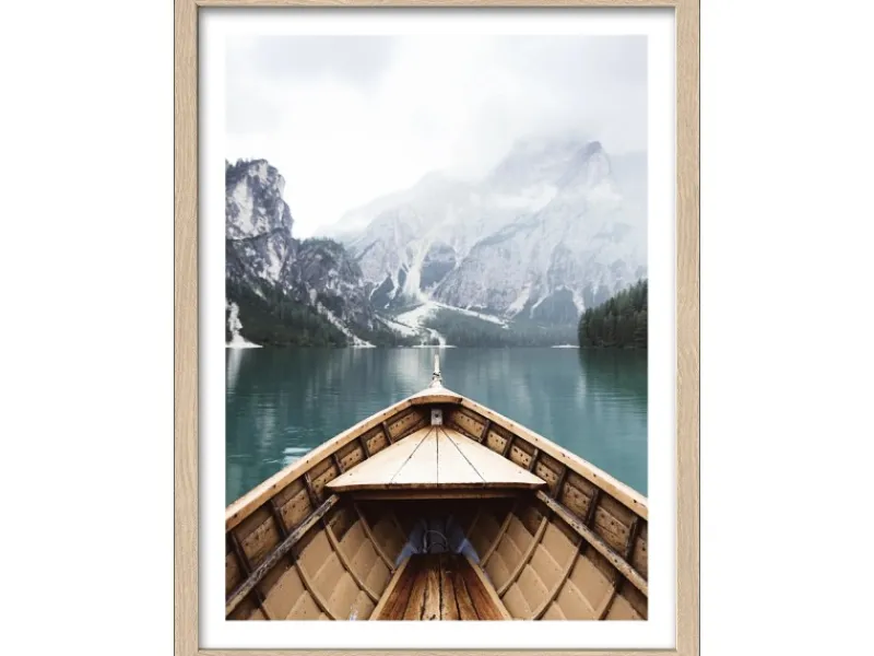 Pro Art Bilder^Bild Framed Art Bootsfahrt auf Bergsee 40 cm x 30 cm