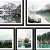 Pro Art Bilder^Bilder Framed Art Mountain Lake IX 2x 28 cm x 28 cm, 3x 19 cm x 24 cm