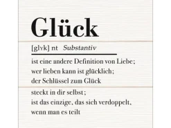 Pro Art Bilder^Dekopanel Glück auf Holz 30 cm x 30 cm