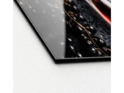 Pro Art Bilder^Glasbild Wein und Trauben 20 cm x 20 cm