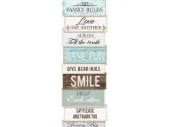 Pro Art Wandtattoos^Pro-Art Wandtattoo Life Rules I 25 cm x 70 cm x 0,8 cm