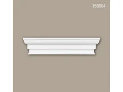 Zierprofile^PROFHOME 155004 Byblos Regalfront Zierelement Stuckdekor, 23,1 cm x 5,0 cm x 4,3 cm Weiß