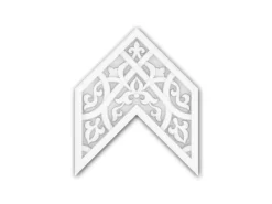 Deckenplatten^PROFHOME 157504 Deckenplatte Wandvertäfelung Deckenelement 25 x 20,8 cm 25 cm x 20,8 cm x 2,4 cm Weiß