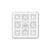 Deckenplatten^PROFHOME 157502 Deckenplatte Wandvertäfelung Deckenelement 14,7 x 14,7 cm 14,7 cm x 14,7 cm x 3,3 cm Weiß