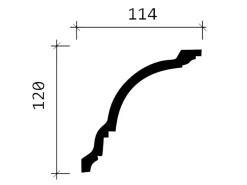 PROFHOME 150108 Eckleisten 1 Karton Set mit 10 Zierleisten 20 m Weiß