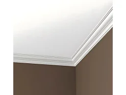 PROFHOME 150288 Eckleisten 1 Karton Set mit 15 Zierleisten 30 m Weiß