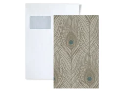 Tapetenmuster^PROFHOME 1 MUSTERSTÜCK S-369716-GU DIN A4 MUSTER der Federn Tapete