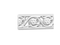 Zierprofile^PROFHOME 151369 Wand- und Friesleiste Stuckleiste Zierleiste Friesleiste 2 m 200 cm x 1,1 cm x 5,4 cm Weiß