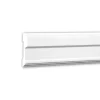 PROFHOME 151344 Wand- und Friesleiste Stuckleiste Zierleiste Wandleiste 2 m 200 cm x 1,8 cm x 9 cm Weiß
