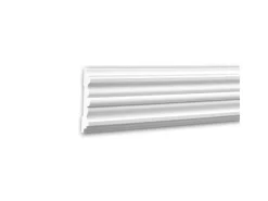 Zierprofile^PROFHOME 151310 Wand- und Friesleiste Stuckleiste Zierleiste Wandleiste 2 m 200 cm x 1,9 cm x 9,6 cm Weiß