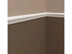 PROFHOME 151301 Wand- und Friesleiste Stuckleiste Zierleiste Wandleiste 2 m 200 cm x 1,6 cm x 4,2 cm Weiß