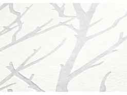 PROFHOME 321015-GU Natur Tapete Grafisch Matt Weiß 0,53 m x 10,05 m 5,33 m2 Weiß