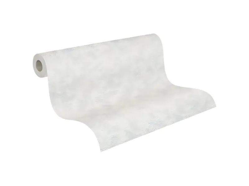 Überstreichbare Tapeten^PROFHOME 153319-GU Spachtel Putz Tapete Struktur Matt Weiß 1,06 m x 25,00 m 26,50 m2 Weiß