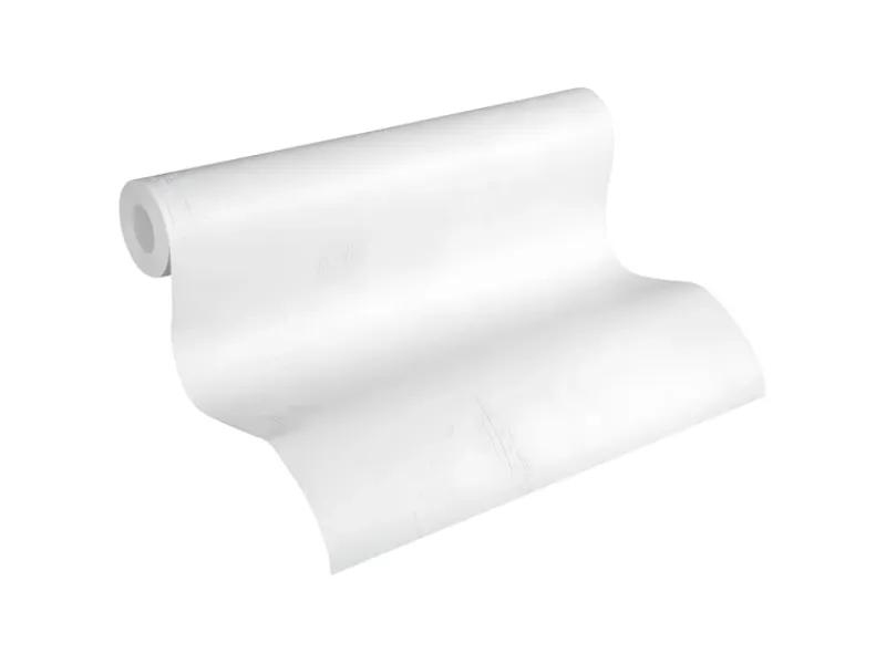 Überstreichbare Tapeten^PROFHOME 321411-GU Spachtel Putz Tapete Grafisch Matt Weiß 0,53 m x 10,05 m 5,33 m2 Weiß