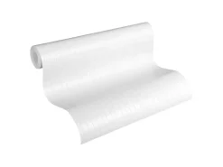 PROFHOME 320041-GU Streifen Tapete Design Matt Weiß 0,53 m x 10,05 m 5,33 m2 Weiß