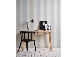 Überstreichbare Tapeten^PROFHOME 247612-GU Streifen Tapete Traditionell Matt Weiß 1,06 m x 25,00 m 26,50 m2 Weiß