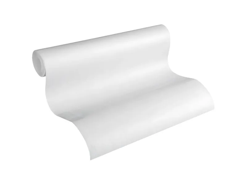 Überstreichbare Tapeten^PROFHOME 320061-GU Struktur Tapete Gestreiftes Muster Matt Weiß 0,53 m x 10,05 m 5,33 m2 Weiß